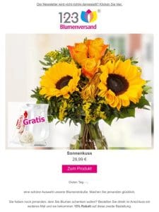 Strahlende Sonnenblumen für strahlende Menschen