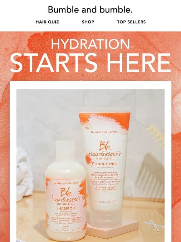 Superior hydration starts with this washday duo.