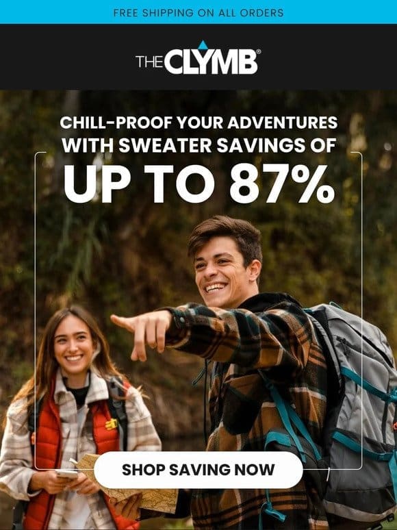 Sweater Savings to Chill-Proof Your Adventures ⛰️