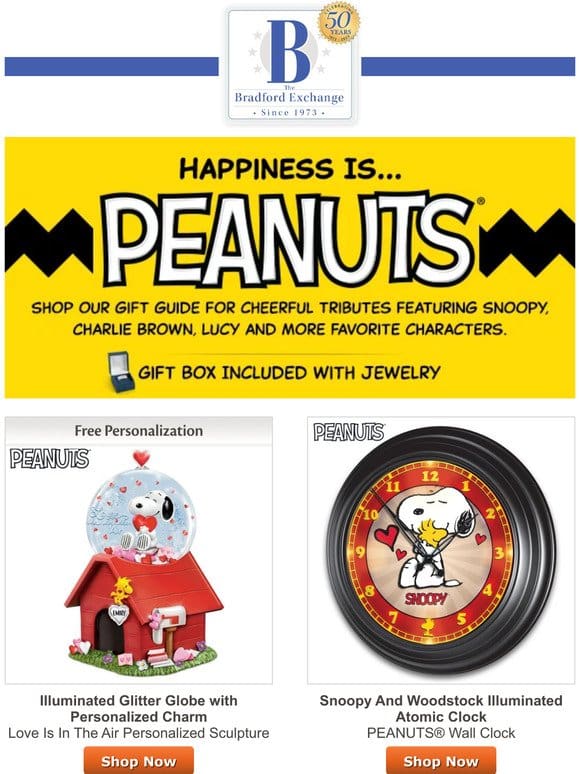 Sweet Treasures for PEANUTS Fans