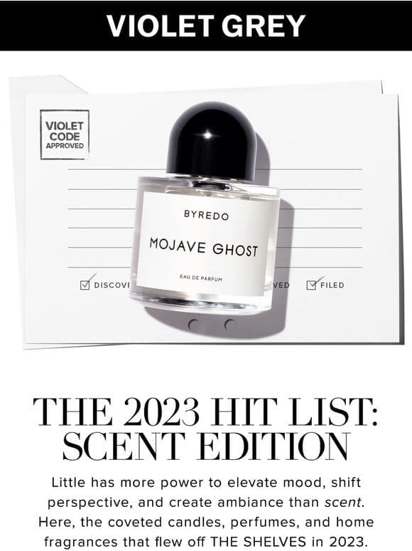 THE 2023 HIT LIST: THE SCENTS