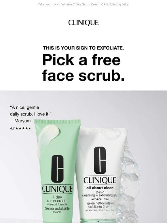 THIS for dull skin. Free face scrub   with $65 order.