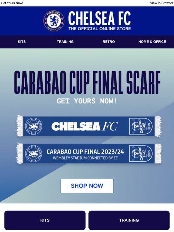 THROUGH TO THE FINAL! 2023/24 Carabao Cup Final Scarf