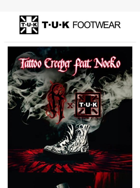 TUK X Noeko | Tattoo Creepers Ilustrator Edition