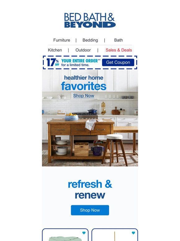 Take 17% off 2024 Healthy Home Updates