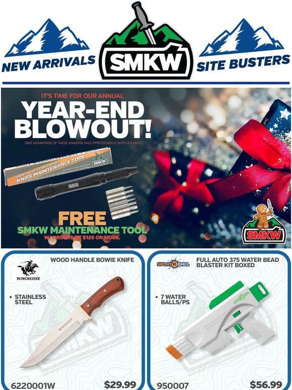 Take Advantage of Our Year End Blowout