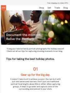 Take stunning family portraits this holiday season