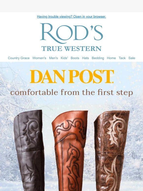 Tall Tales， True Style: Dan Post Boots – The Perfect Fit for a Statement Look.