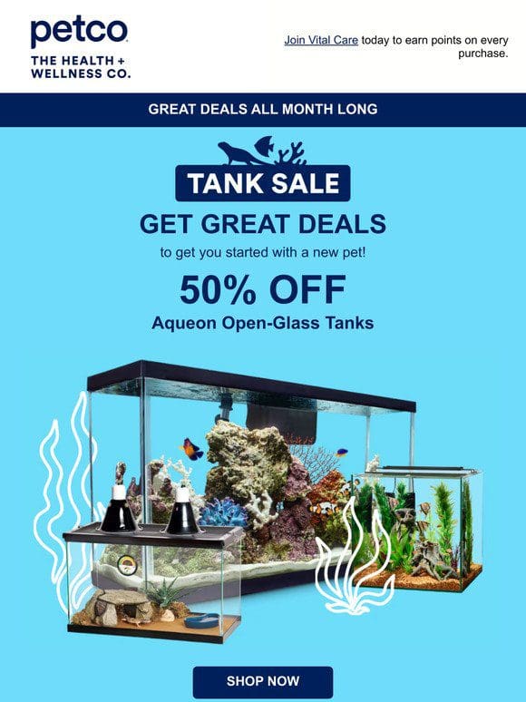 Tank Sale is ON: 50% OFF
