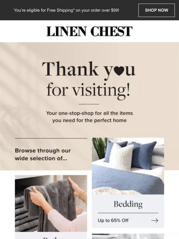 Thank You For Visiting Linen Chest