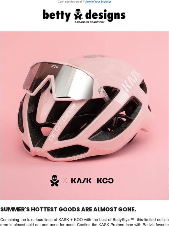 That Pink Helmet Sunglass Combo That’s Almost SOLD OUT.