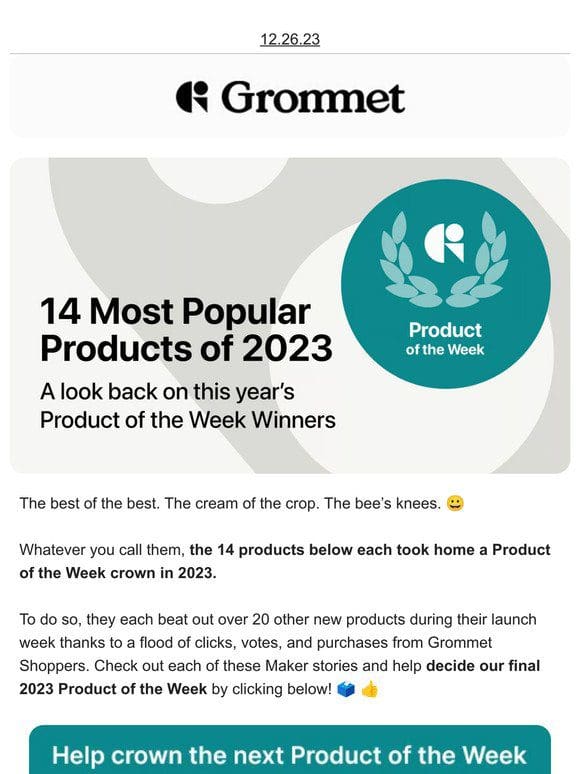 The 14 Product of the Week Winners of 2023