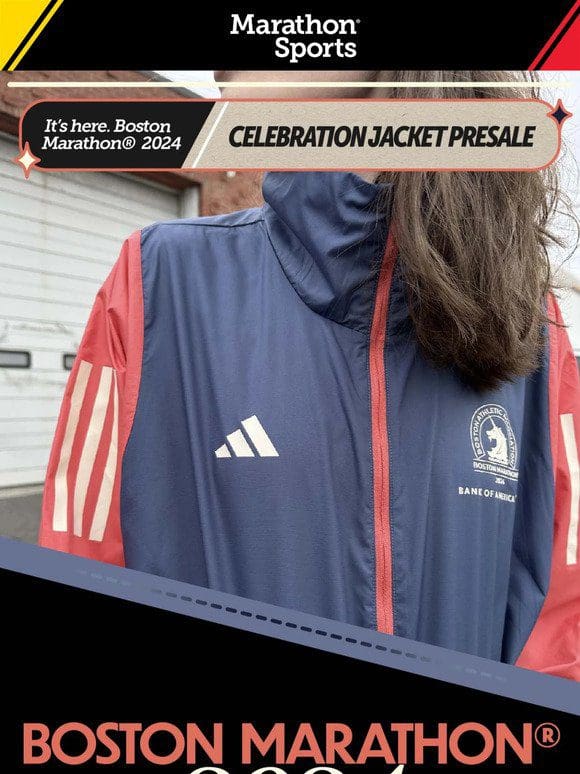 The 2024 Boston Marathon® Celebration Jacket.