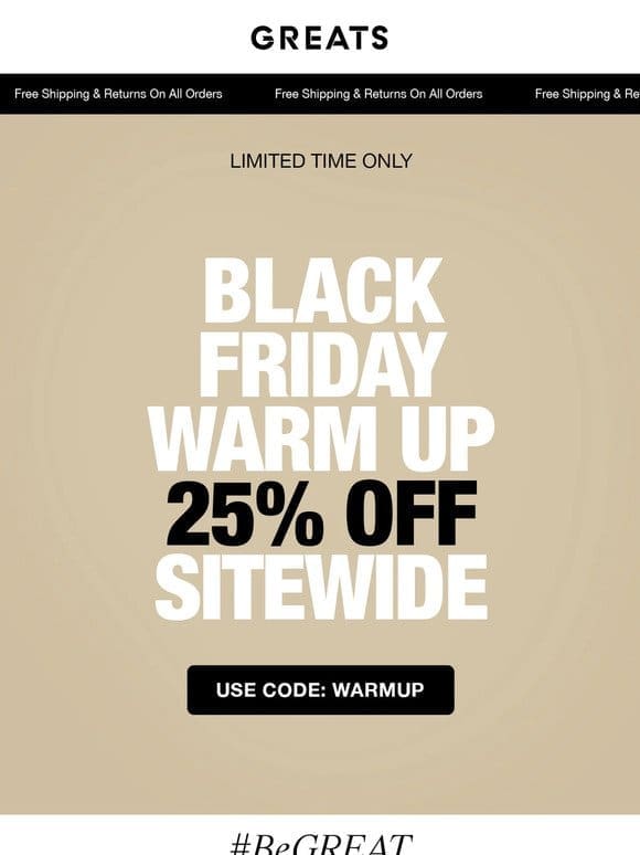 The Black Friday Warm Up