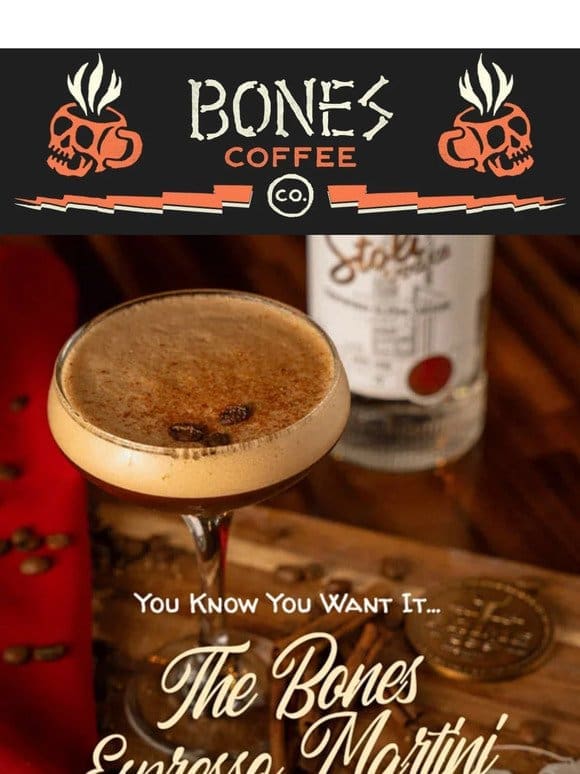 The Bones Espresso Martini  ☕