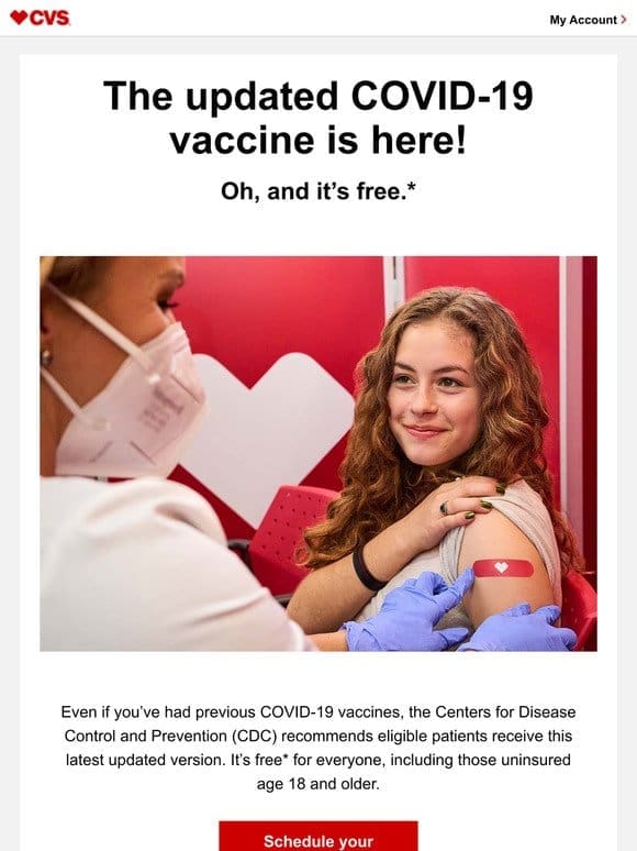 The CDC Recommends the Updated COVID-19 Vaccine.