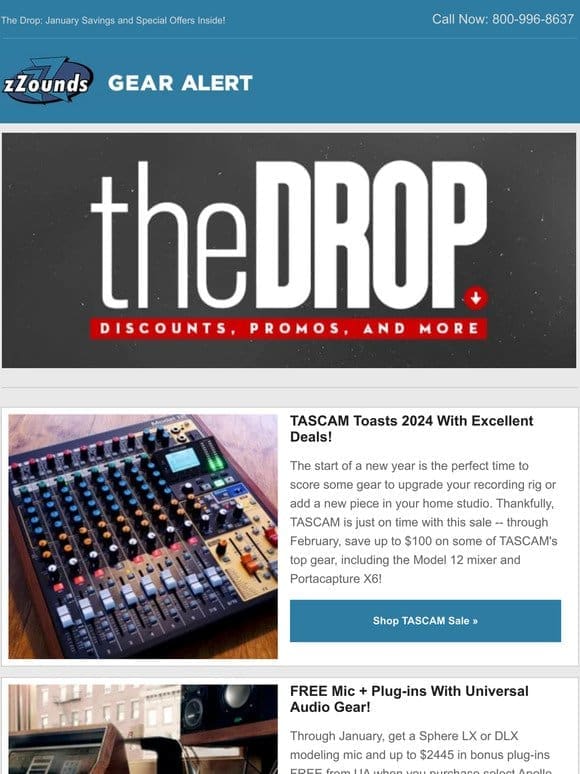 The Drop: January Savings and Special Offers Inside!