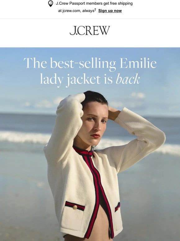 The Emilie lady jacket， with over 100，000 fans