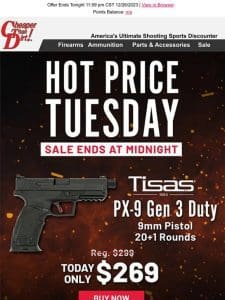 The Gift You Really Wanted… New 9mm Pistol Deal Now