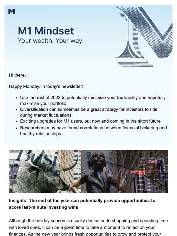 The M1 Mindset: Your guide to end-of-year financial decisions