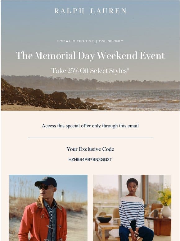 The Memorial Day Weekend Event Is Here