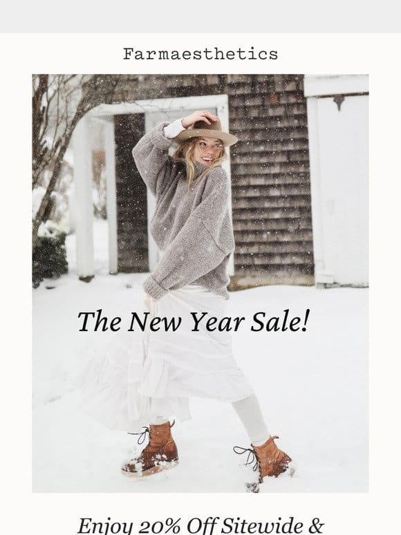The New Year Sale is Here!