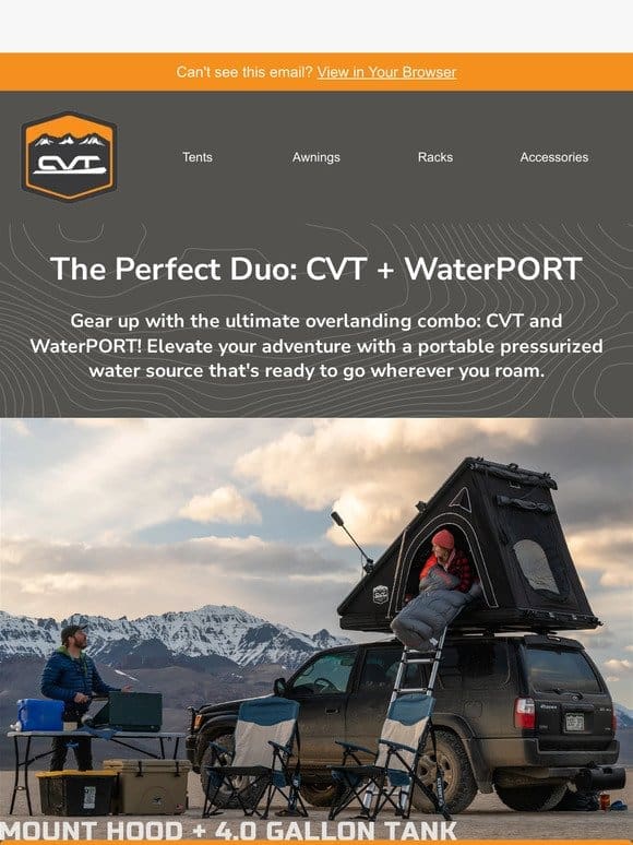 The Perfect Overland Duo: CVT + WaterPORT