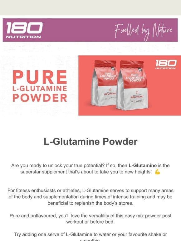 The Power of L Glutamine!