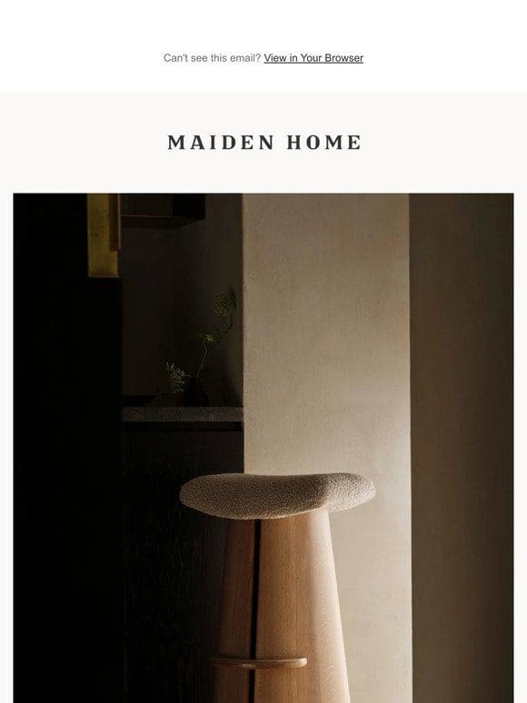 The Sculptural Allure of the Weston Stool
