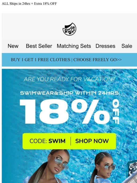 The Swimwear New Category Is On， Ships In24 Hrs