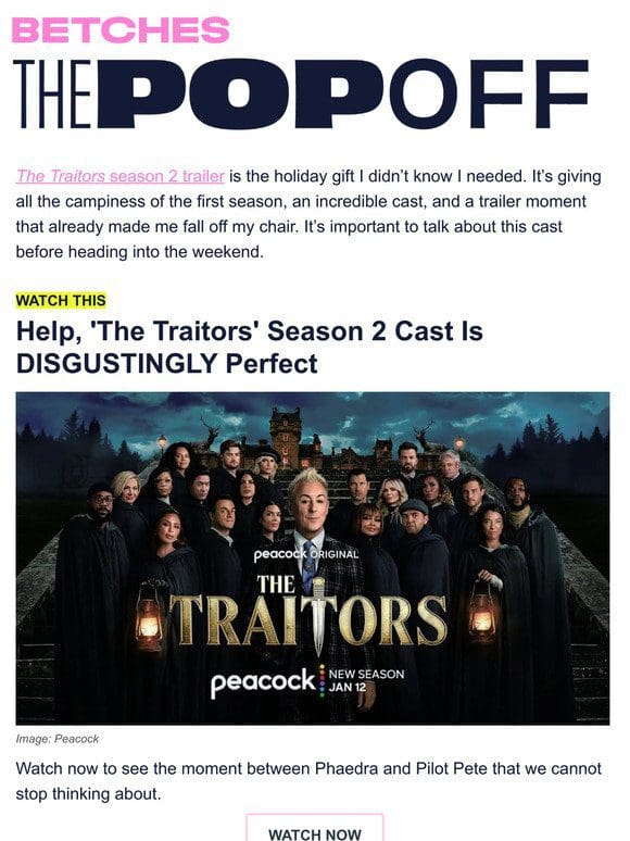 ’The Traitors’ season 2 trailer has my full attention