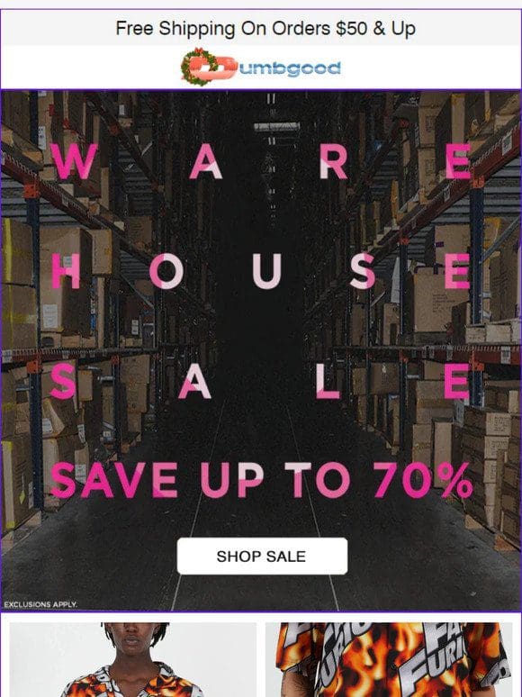The Warehouse Sale: Up to 70% off!!