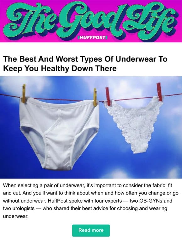 The best and worst types of underwear to keep you healthy down there