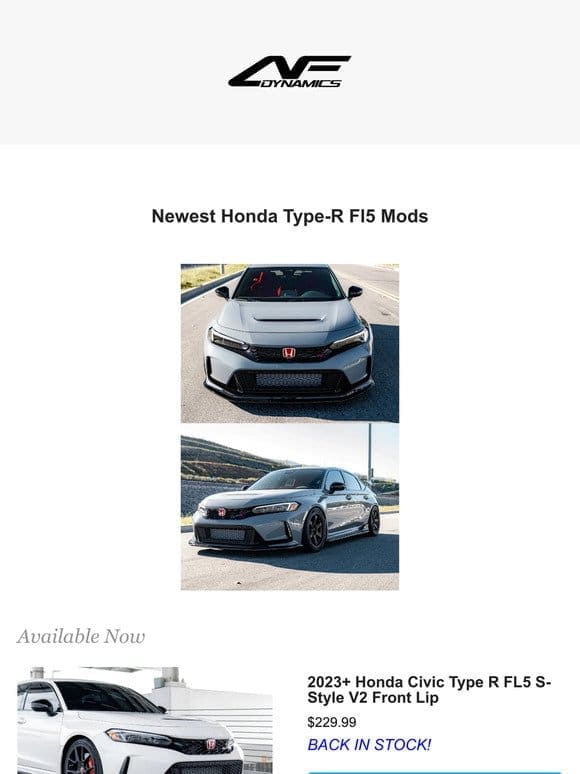 The easiest upgrades for the Fl5 Type-R
