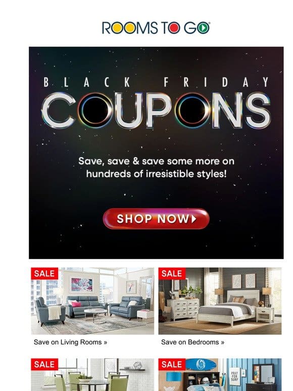 The once-a-year Black Friday coupon event is on!