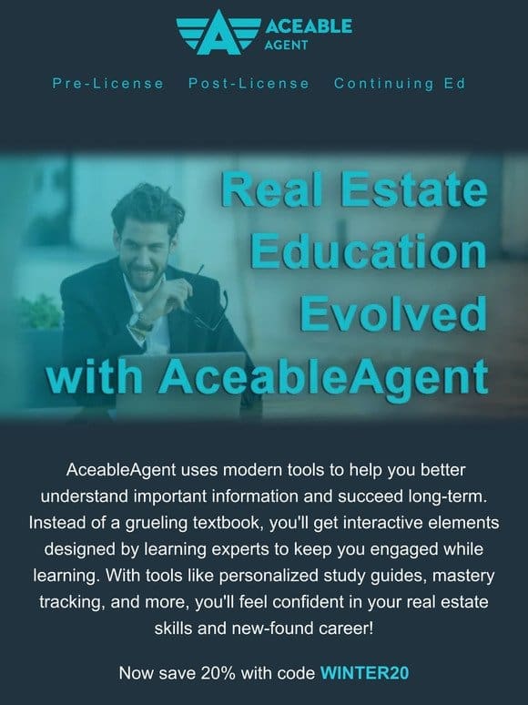 The real estate course designed by learning experts to help you succeed