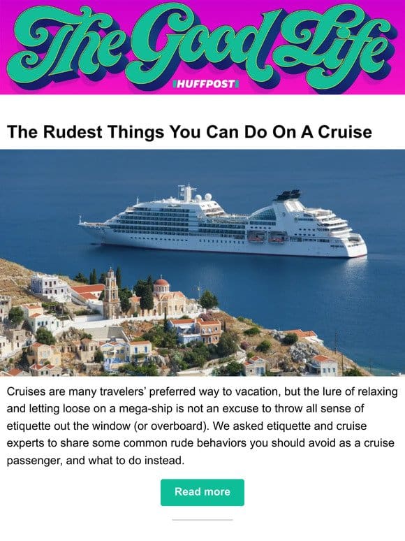 The rudest things you can do on a cruise