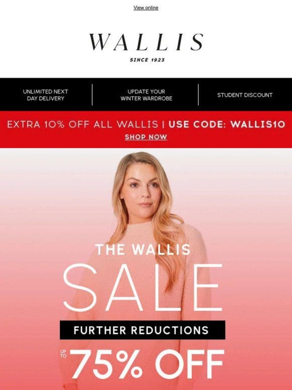 The sale continues