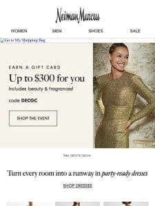 There’s still time to earn up to a $300 gift card (including beauty!)