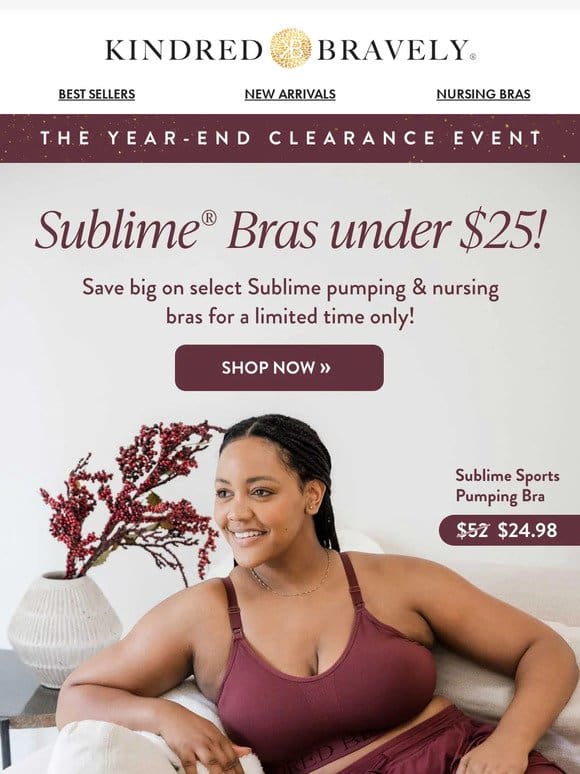 These Sublime® bras are under $25!