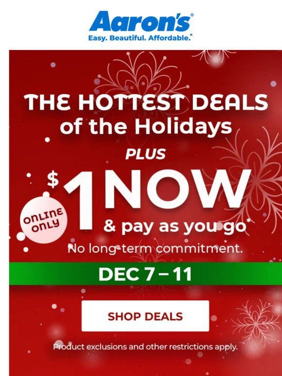 These holiday deals are