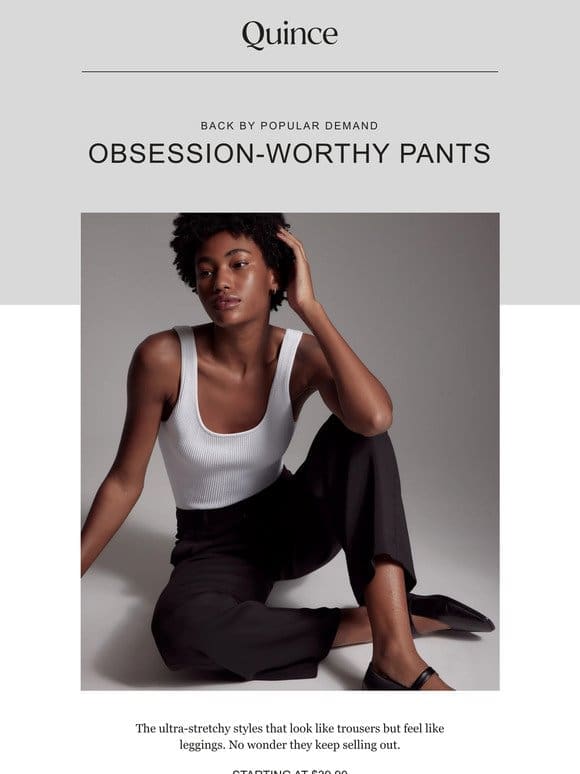 They’re back: the pants with a cult following