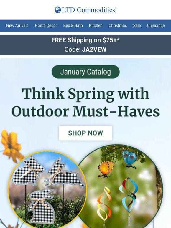 Think Spring With Outdoor Must-Haves