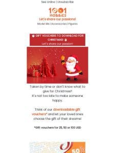 Think of gift vouchers for Christmas