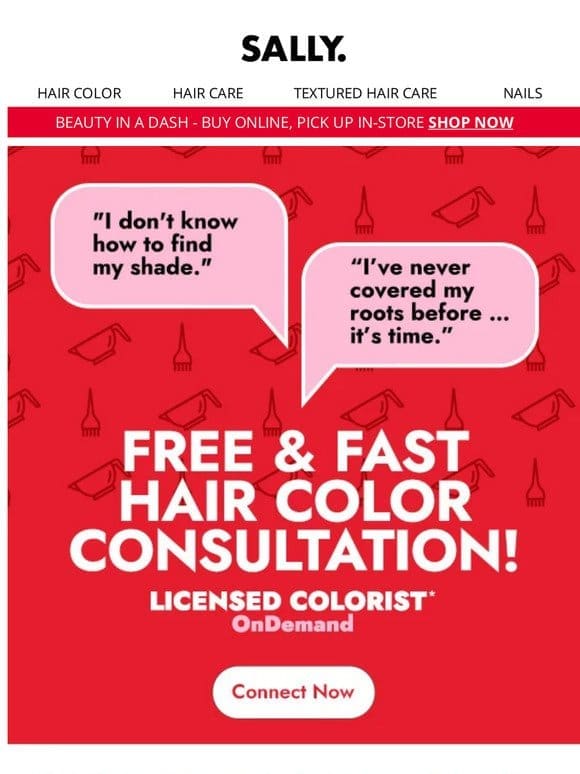Thinking about coloring your hair? Chat with a Licensed Colorist for FREE