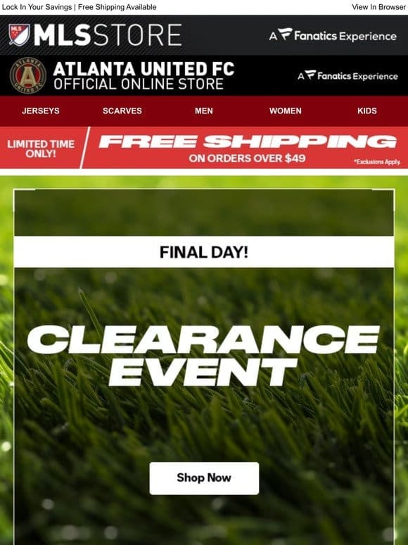 This Is It! Clearance Event Ends Tonight