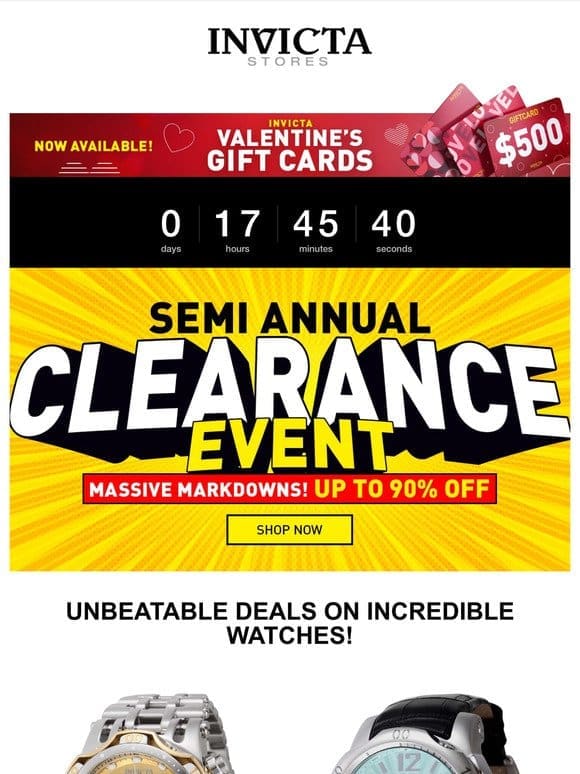 This Is NOT A Drill UP TO 90% OFF SEMI-ANUAL CLEARANCE❗