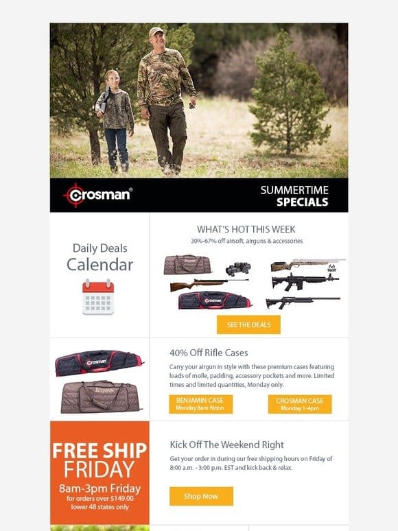 This Week’s Specials from Crosman