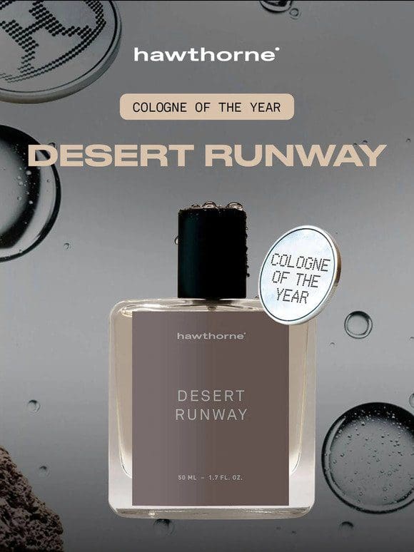 This cologne is the smell of success…