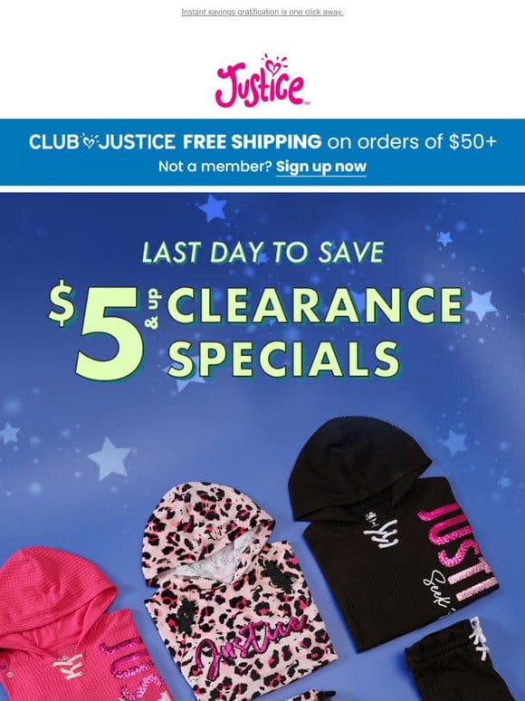 This is NOT a drill! 2 Days left for $5 Clearance